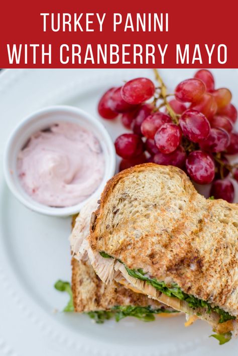 Turkey Panini Sandwiches Cranberry Sauce, Turkey Sandwich With Cranberry Mayo, Panini Filling Ideas, Cranberry Turkey Panini, Cranberry Mayo Turkey Sandwich, Cranberry Spread For Sandwiches Turkey, Cranberry Mayo Recipe, Turkey And Cranberry Sandwich, Panini Fillings