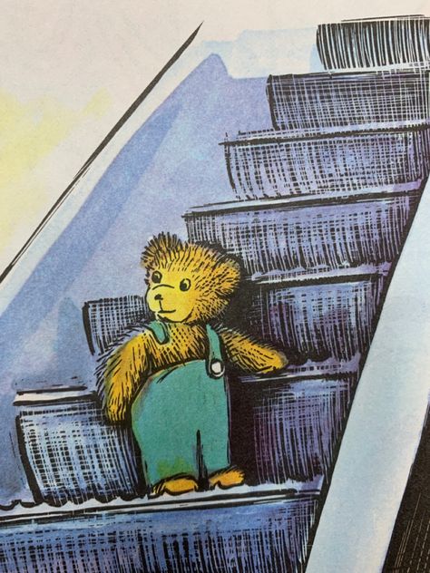 Corduroy Bear Book, Kids Books Aesthetic, Story Book Characters, Corduroy Book, Childhood Drawing, Square Ornaments, Corduroy Bear, Children Book Illustration, Childrens Book Characters