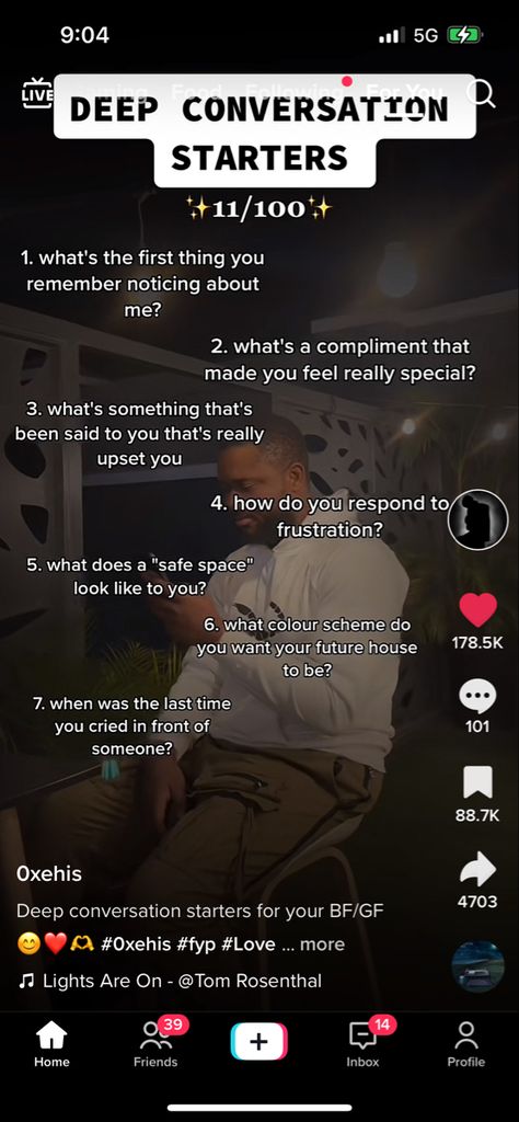 Things To Talk About With Your Partner, T Or D Questions For Bf, Things People Like List, Late Night Conversations Topics Crush, Conversation Starters With Boyfriend, Dark Questions To Ask, Questions To Ask In The Talking Stage, Things To Talk About With Your Boyfriend On Facetime, Deep Conversations Starters