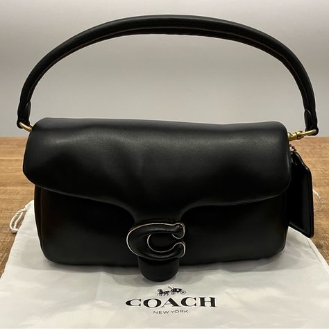 Coach Pillow Tabby Shoulder Bag 26 (Black) Coach Pillow Tabby, Tabby Shoulder Bag 26, Coach Pillows, Tabby Shoulder Bag, Coach Tabby, Hand Style, Pillow Bag, Signature Hardware, Coach Bag