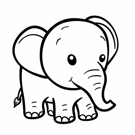 Elephant Coloring, Elephant Coloring Page, Gentle Giant, Colouring Pages, Coloring Pages For Kids, Coloring Pages, Elephant, For Kids, For Free