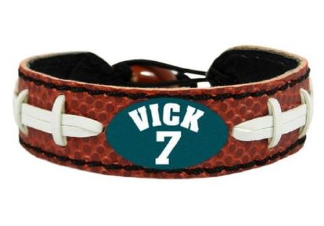 Philadelphia Eagles Bracelet Classic Jersey Michael Vick Design #PhiladelphiaEagles Eagles Bracelet, Team Bracelets, Michael Vick, Tim Tebow, Nfl Sports, Helmet Design, New York Jets, Philadelphia Eagles, Handmade Bracelet