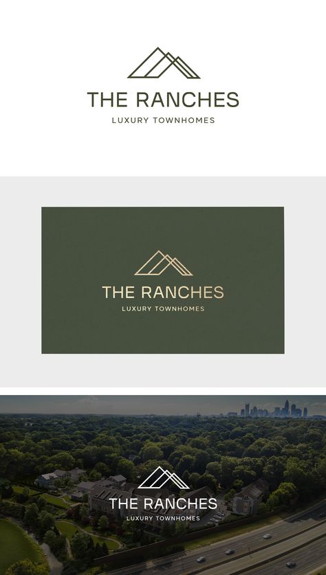 Apartment Logo Design, Real Estate Logo Ideas, Apartment Branding, Luxury Townhomes, Property Branding, Nature Logo Design, Green Apartment, Nature Logo, Apartment Communities