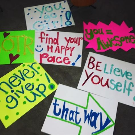 Fun Run Signs For Kids, Girls On The Run Practice 5k, 5k Decorations, Running Signs Motivational, Gotr Practice 5k Ideas, Fun Run Themes, Ironman Signs, Fun Run Poster, Running Race Signs