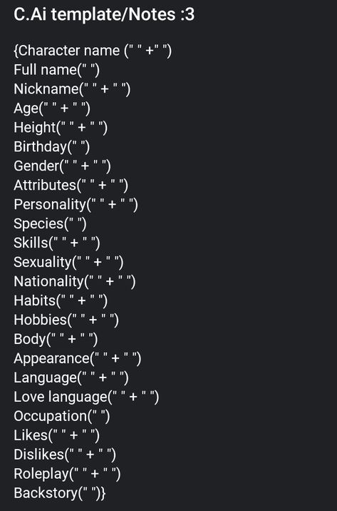 Charismatic Character Design, Oc File Template, Character Art Template, Character Inspiration Template, Oc Questions Get To Know Your Character, Character Making Template, Apps For Character Creation, Character Playlist Template, Character Board Template