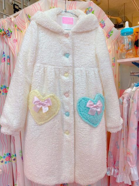 Kidcore Pastel Outfit, Ladybug Redesign, Nile Perch, Rainbow Kawaii, Pastel Kidcore, Classy Coat, Hat Aesthetic, Colorful Clothes, Sewing Tops