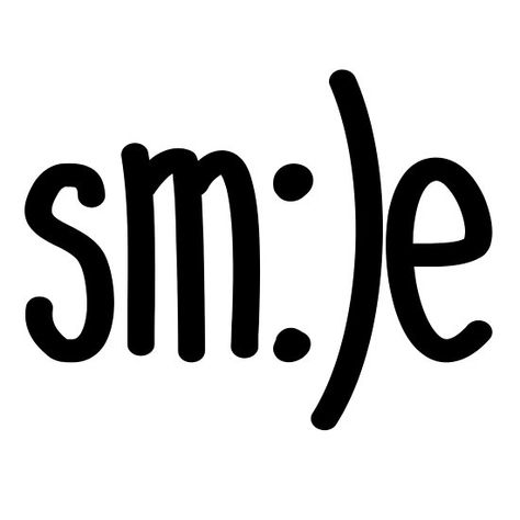 Smile Typography, Word Typography, Word Art Typography, Teaching Graphic Design, Hello Word, Smile Word, Smile Lines, Classy Tattoos, Silhouette Vinyl