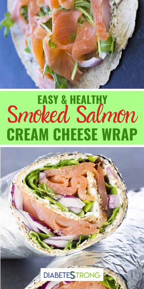 This Smoked Salmon and Cream Cheese Wrap is a delicious and healthy take on an iconic breakfast/brunch recipe. The perfect way to start the day! #salmon #breakfast #brunch #wrap #smokedsalmon Cream Cheese Wraps, Smoked Salmon And Cream Cheese, Salmon And Cream Cheese, Smoked Salmon Breakfast, Cheese Wraps, Smoked Salmon Cream Cheese, Salmon Breakfast, Salmon Cream Cheese, Smoked Salmon Recipes