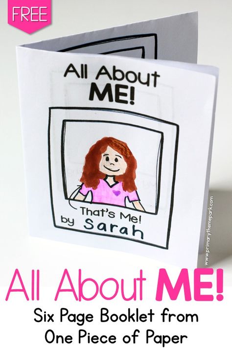 All About Me Booklet, All About Me Preschool Theme, Ingles Kids, Me Preschool Theme, All About Me Crafts, All About Me Printable, Babysitting Activities, All About Me Book, Get To Know You Activities