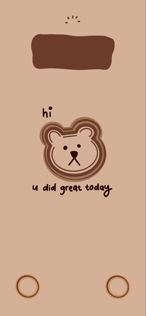 Brown Cute Wallpaper Iphone, Bear Lockscreen Iphone Wallpapers, Bear Wallpaper Lockscreen, Cute Brown Bear Wallpaper, Cute Emoji Wallpaper Iphone, Wallpaper Iphone Brown, Bear Lockscreen, Bear Wallpaper Aesthetic, Brown Lockscreen