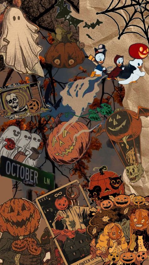 Retro Halloween Aesthetic, Creepy Aesthetic, Cottagecore Halloween, Halloween Wallpapers, Wallpapers Cartoon, 2024 Halloween, Patterns Wallpaper, Aesthetic Halloween, Halloween Illustration