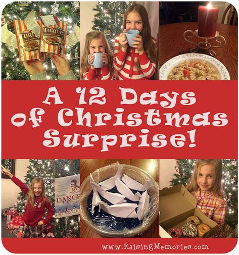 A Secret 12 Days of Christmas Gifts Surprise 12 Days Of Christmas Gifts, Secret Pal Gifts, 8 Days Of Christmas, 10 Days Of Christmas, Secret Sister Gifts, Secret Pal, Teen Christmas Gifts, Secret Sisters, Christmas Gifts For Sister