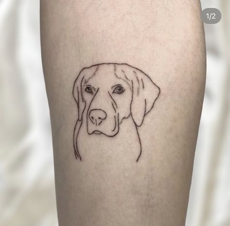 Dog Laying Down Tattoo, Barney Tattoo, Dog Head Tattoo, Labrador Retriever Tattoo, Munich Tattoo, Fine Line Dog Tattoo, Labrador Tattoo, Maya Tattoo, Pet Portrait Tattoos