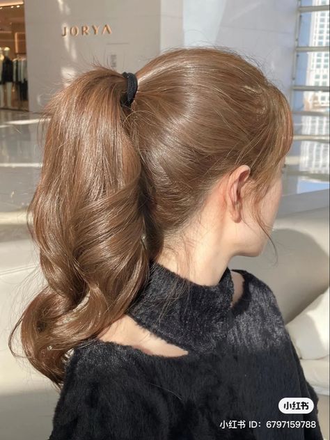 Korean Hair Color, Honey Brown Hair, Brown Hair Looks, Brown Hair Inspo, Permanent Hair Dye, Hair Dye Colors, Hair Inspo Color, Light Hair, Light Brown Hair