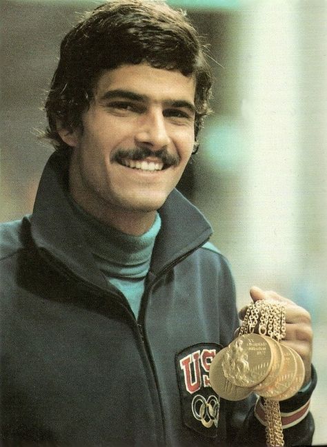 Olympics Swimming, Mark Spitz, 1972 Olympics, History Events, Competitive Swimming, Dream Boyfriend, Olympic Athletes, Olympic Sports, Sports Stars