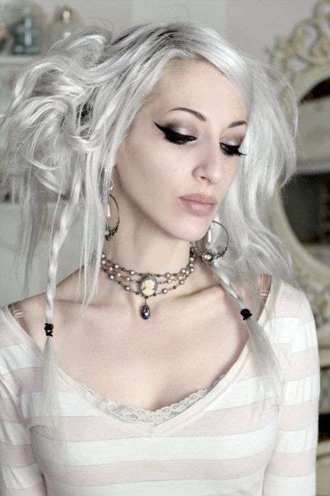 Kate Lambert (Kato) Hairstyle Moodboard, Steampunk Makeup, Kato Steampunk, Steampunk Home, Goth Hairstyles, Winter Court, Steampunk Hair, Kate Lambert, Steampunk Hairstyles