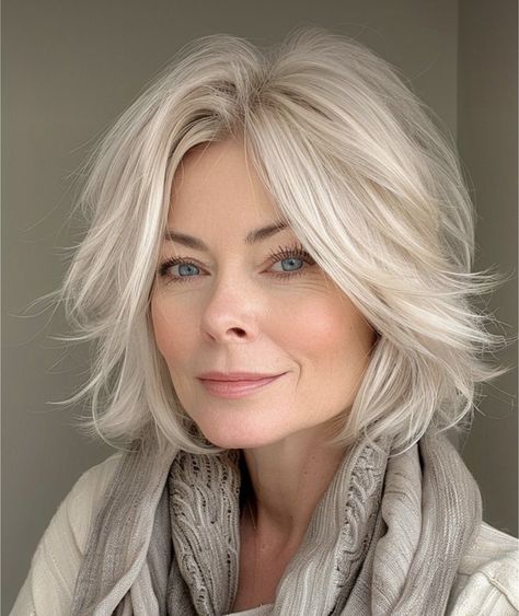 Bob Styling, Grey Transition, Gray Bob, Blonde Bob Haircut, Hairstyles Straight, Haircuts For Women Over 50, Hair Quiz, Classic Bob, Chin Length Hair