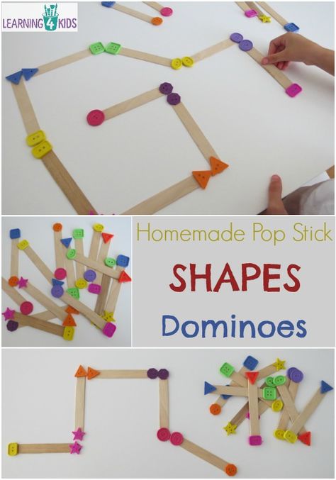 Dominoes Game, Diy Kid Activities, Diy Pop, Kids Homemade, Pop Stick, Domino Games, 15 Diy, Diy Activities, Diy Games