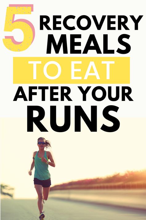 Nutrition for runners can be a complicated topic, but make it easier by reading up on these nutrition tips about recovery meals!  Find practical post run meal and snack ideas. #running Post Run Recovery Food, Meal Plan For Runners Nutrition, Runner Breakfast Ideas, Healthy Meals For Runners, Post Run Meal, Post Run Snacks, Food For Running, Post Run Food, Meals For Runners