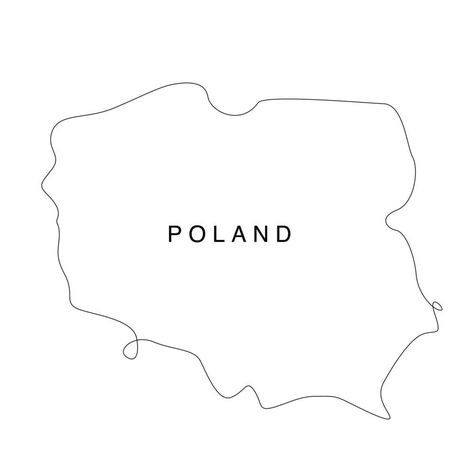 Line art Poland map. continuous line europe map. vector illustration. single outline. Poland Illustration, Poland Map, Europe Map, Bucket Lists, Continuous Line, Map Vector, Travel Bucket, Map Art, The Line