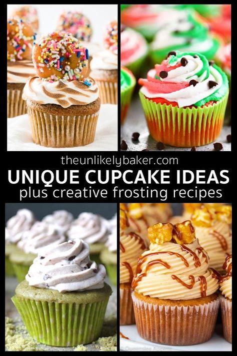 Odd Cupcake Flavors, Designer Cupcakes Ideas, Creative Muffin Ideas, Corn On The Cob Cupcakes, Fun Birthday Cupcakes For Women, Flavor Cupcakes Recipes, Unique Flavor Cupcakes, New Cupcake Ideas, Specialty Cupcakes Ideas