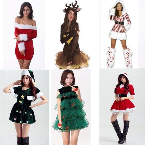 Christmas Costume Ideas For Women, Christmas Costume Ideas, Christmas Outfits Dressy, Christmas Costumes Women, Cosplay Halloween Costumes, Reindeer Outfit, Xmas Costumes, Cozy Winter Fashion, Costume Ideas For Women