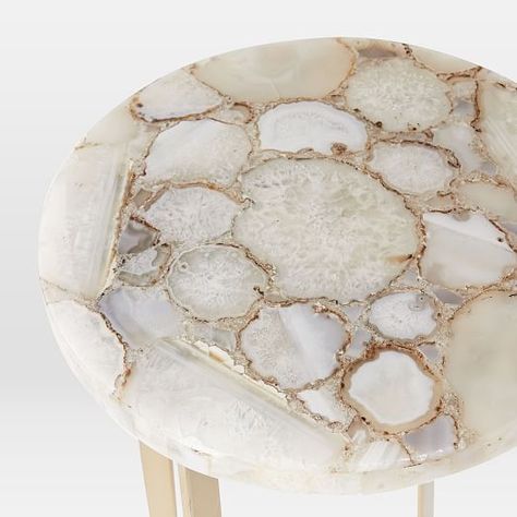 Agate Table, Stylish Curtains, White Side Tables, Stylish Tables, Diy Resin Art, Room Planning, American Walnut, Resin Table, Marble Table