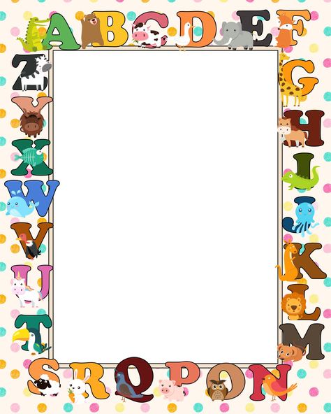 Classroom Boarders Ideas, Bulletin Board Printables Free, Printable Border For School, Cartoon Border Design, English Border Design, School Frames And Borders, School Border Design, Cute Borders Designs, My Portfolio Design