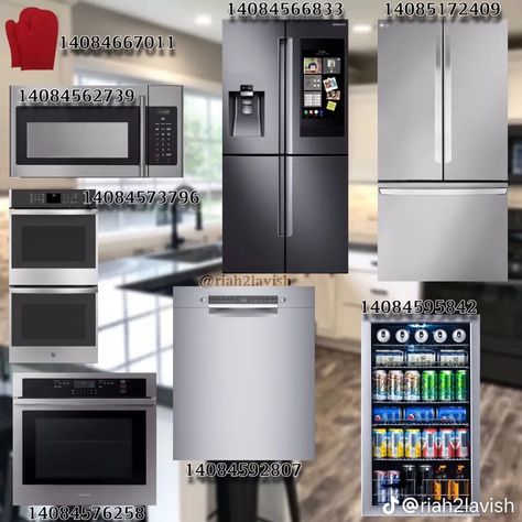 Bloxburg Pool Decal Codes, Bloxburg Decals Codes Outside, Bloxburg Fridge Code, Frigerator Bloxburg Decal, Refrigerator Decal Codes Bloxburg, Bloxburg Microwave Decal, Kitchen Ideas Bloxburg Realistic, Bloxburg Imac Decal Code, Bloxburg Custom Fridge