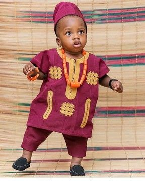 Buy online African Boy clothing Boy's Set - Afrikrea African Attire For Kids, Baby African Clothes, Robes Wax, African Kids Clothes, Ankara Styles For Kids, Kids Dress Boys, Dress For Kids, African Dresses For Kids, African Children