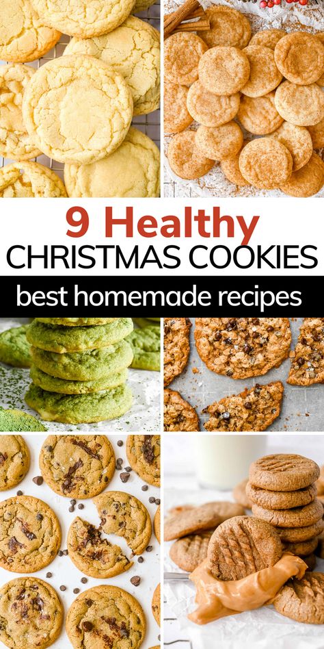 The best healthy cookie recipes around! Classic favorites and fun cookie recipes, many of which are gluten-free, dairy-free, and made with no refined sugar! Sugar Free Christmas Cookies, Fun Cookie Recipes, Healthy Christmas Cookies, Best Christmas Cookie Recipes, Holiday Party Appetizers, Organic Cookies, Best Christmas Cookie Recipe, Meals To Cook, Easy Thanksgiving Recipes