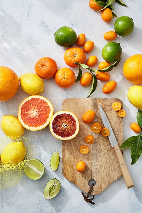 Citrus on Table by Jennifer Chong  - Stocksy United Food Doctor, Immune Boosting Foods, Registered Dietitian Nutritionist, Food Photography Inspiration, Sweet Potato Recipes, Trail Mix, Fermented Foods, Limes, Immune Boosting