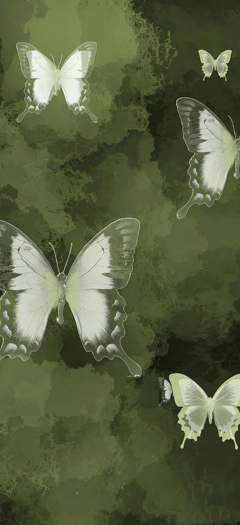 Aesthetic Butterfly Wallpaper, Bg Background, Aesthetic Butterfly, Dark Green Wallpaper, Wallpaper Iphone Boho, Phone Wallpaper Boho, Cocoppa Wallpaper, Dark Green Aesthetic, Butterfly Wallpaper Iphone