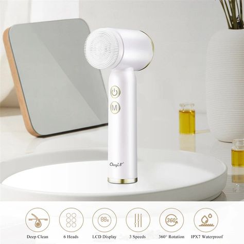 Like and Share if you want this 6-in-1 Ultrasonic Facial Cleanser: Electric Auto-Rotating & Waterproof Brush for Deep Pore Cleaning Tag a friend who would love this! FAST US Shipping Buy one here ——> https://prehype.shop/6-in-1-ultrasonic-facial-cleanser-electric-auto-rotating-waterproof-brush-for-deep-pore-cleaning/ #sales #shopping Electric Face Cleansing Brush, Face Cleansing Brush, Deep Clean Skin, Face Brush Cleansing, Pore Cleaner, Face Scrubber, Exfoliating Brush, Face Cleansing, Blackhead Removal