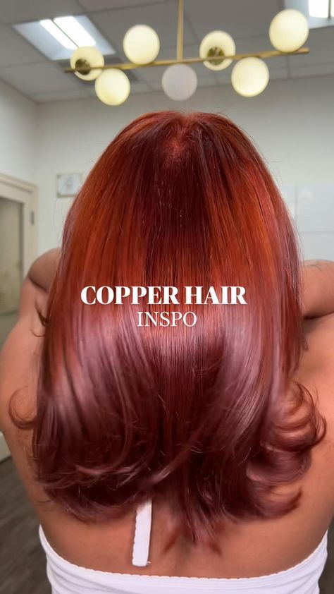 Short Dark Copper Hair, Short Copper Hair With Bangs, Copper Brown Curly Hair, Black And Copper Hair, Red Hair Tones, Ginger Copper Hair, October Photoshoot, Copper Hair With Highlights, Short Copper Hair