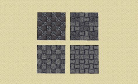 Minecraft Basalt Floor, Minecraft Dark Floor Designs, Floor Designs Minecraft, Minecraft Floors, Minecraft Floor Designs, Minecraft Building Blueprints, Minecraft Building Guide, Minecraft Interior, Minecraft Blocks