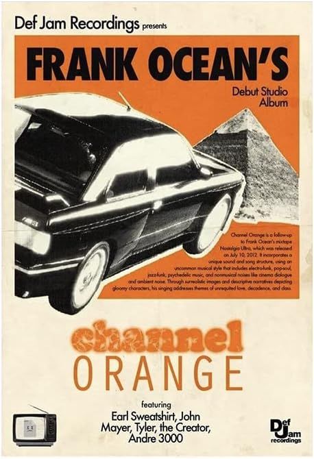 Frank Ocean Channel Orange, Frank Ocean Poster, Ocean Poster, Channel Orange, Wal Art, Music Poster Design, Dorm Posters, Poster Room, Picture Collage Wall