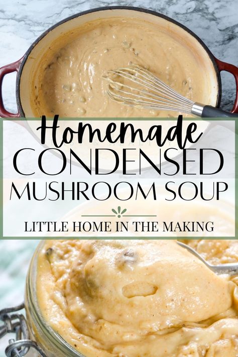 Gluten Free Cream Of Mushroom Soup, Condensed Mushroom Soup, Homemade Condensed Cream Of Mushroom, Homemade Cream Of Mushroom Soup, Homemade Cream Of Mushroom, Condensed Cream Of Mushroom Soup, The Salty Marshmallow, Soup Maker Recipes, Salty Marshmallow