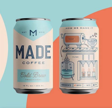 Check Out The Beautiful Illustrations and Typography On This Coffee | Dieline - Gyazo Cold Brew Packaging, Coffee Recepies, Bunn Coffee Maker, Coffee Infographic, Coffee Meme, Coffee Tattoos, Coffee Drawing, Coffee Wallpaper, Coffee Painting