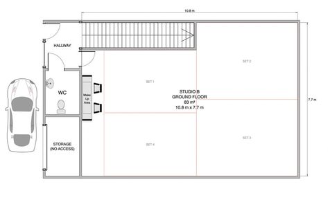 Photography Studio Hire London Floor Plan Photo Studio Floor Plan, Photography Studio Floor Plans, Studio Floor Plans, Photography Studio Design, Studio Floor, 1000 Sq Ft, Makeup Area, Video Studio, Control Panels