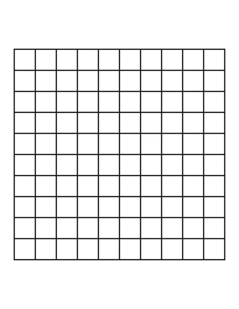 10 by 10 Grid | Word Work--Students can write words in the grid and fill in extra spaces with random letters.  Then, they find their words or have a partner complete the word search. Word Search Template, Math Grid, Graph Paper Template, Grid Paper Printable, Random Letters, Coordinate Grid, Printable Graph Paper, Grid Template, Place Value Worksheets