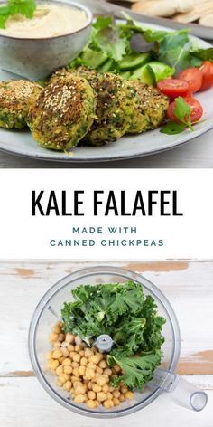 Kale Falafel - add kale to falafel to make them green, healthier, and more nutritious! | ElephantasticVegan.com #vegan #kale #falafel Kale Preservation, Kale Wrap Recipes, What To Do With Kale, Kale Recipes Vegan, Kale Falafel, Salad Kale, Falafel Recipe, Csa Recipes, Falafels