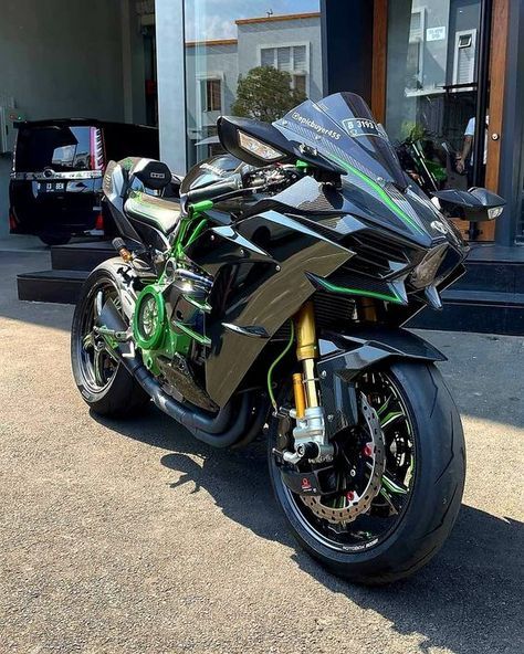 Kawasaki Ninja Bike, Kawasaki Ninja H2r, Ninja H2r, Ninja Bike, Kawasaki H2, Tmax Yamaha, Best Motorbike, Kawasaki Bikes, Image Moto