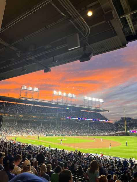 #cubs #cubbies #gocubsgo #wrigleyfield #summertimechi #summer #chicago #city #baseball Cubs Game Aesthetic, Chicago Baseball, Game Aesthetic, Go Cubs Go, Chicago Cubs Baseball, Cubs Baseball, Chicago Sports, Wrigley Field, Year 5