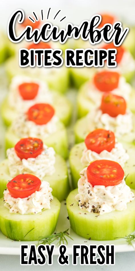 Cucumber bites are a refreshing appetizer that makes a great addition to any get-together. These bitesize appetizers only take a few minutes to whip together. Cucumber Bites Appetizers, Dill Cream Cheese, Cold Appetizer, Cucumber Appetizers, Fresh Appetizers, Cucumber Slices, Cucumber Bites, Bite Size Appetizers, Cold Appetizers