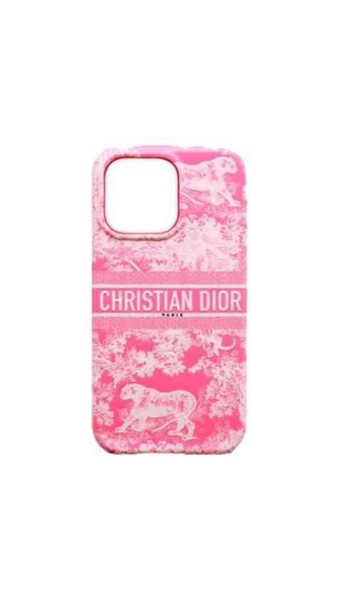 Dior Phone Case, Pink Christian, Aesthetic Iphone Cases, Pink Phone Case, Dior Pink, Pretty Accessories, Pink Phone, Pink Phone Cases, Dr Closet