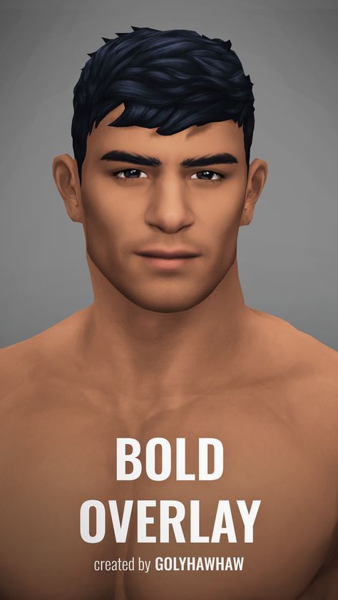 BOLD OVERLAY | Patreon Sims 4 Male Skin Overlay, Sims 4 Male Skin, Realistic Sims, Skin Overlay, Sims 4 Male, Sims Videos, Mod Hair, The Sims 4 Skin, Makeup Cc