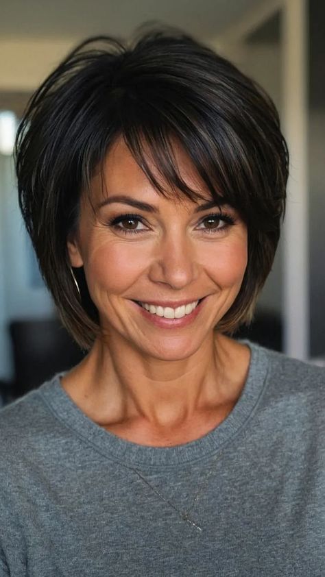 Women 50 Hairstyles, Hairstyles For Oval Faces Over 50, Bob Hairstyles For Fine Hair Over 50, Hairstyles For Women With Round Faces, Hair Styles For A Round Face, Short Hairstyle Oval Face, Short Bobs For Thick Hair, Hair Styles For Fine Straight Hair, Chop Bob Hairstyles