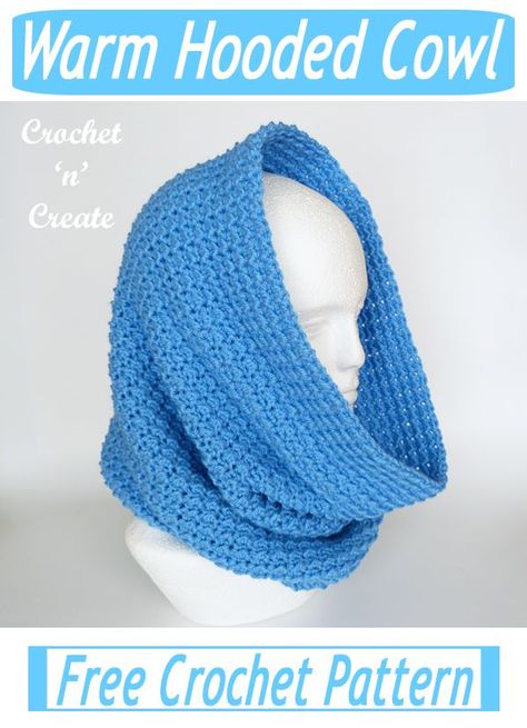 Crochet warm hooded cowl, get this free crochet pattern on crochetncreate, crochet for winter scarf hooded scarf Crochet Snood Free Pattern Simple, Hooded Cowl Crochet Pattern Free Snood, Crochet Cowl With Hood Pattern Free, Free Crochet Hooded Cowl Patterns, Knitted Snood Pattern Free, Hooded Cowl Knitting Pattern Free, Crochet Hooded Cowl Pattern Free, Hooded Cowl Crochet Pattern Free, Snood Crochet Pattern Free