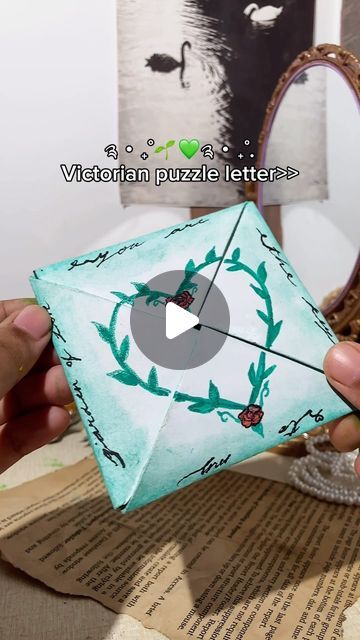 zzzed on Instagram: "꒰ঌ💚໒꒱.𖥔 ݁ ˖   DIY Green Victorian puzzle letter purse 🫶🏻💚" Victorian Puzzle Letter, Victorian Puzzle Purse, Puzzle Purse, September 16, Purse, Green, On Instagram, Instagram, Art